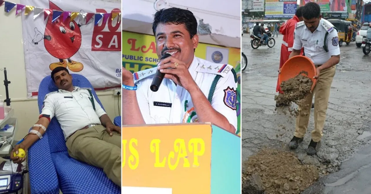 Saving Lives, Repairing Roads & Building Homes: Meet Telangana's 'Police Anna'