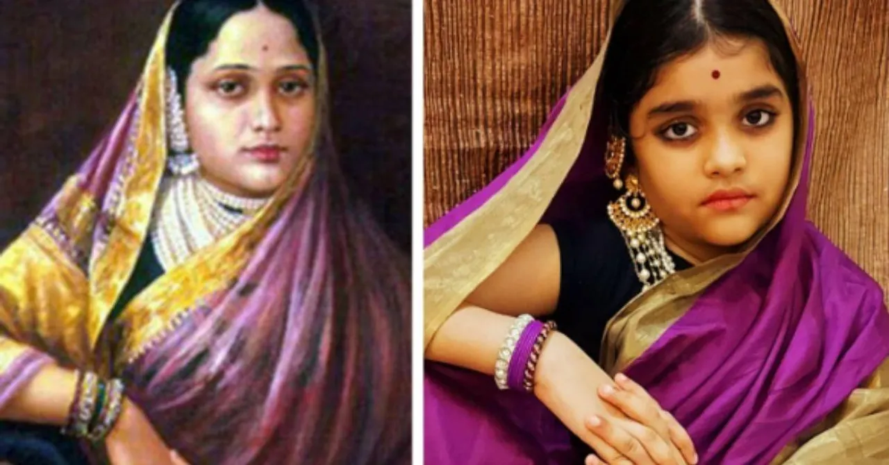Lockdown Diaries: Mother-Daughters Recreate Raja Ravi Varma's Stunning Paintings!