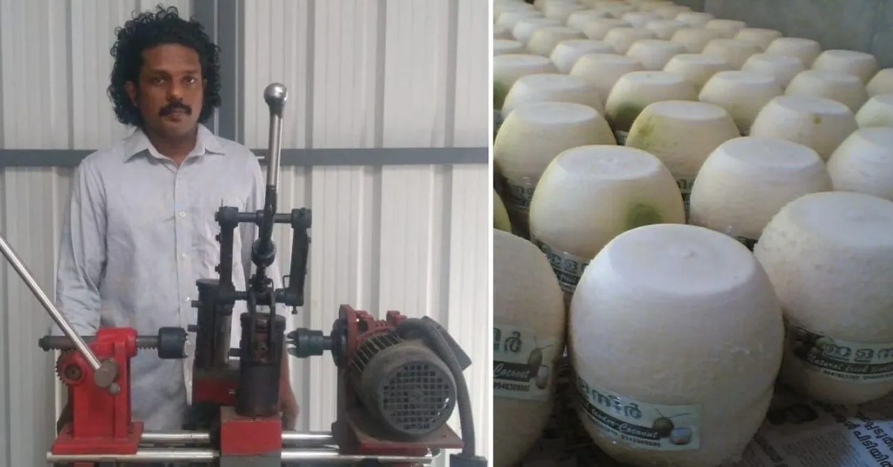 Kerala Man Wins Rs. 25 Lakh for Innovative Device to Peel a Tender Coconut in 40 secs