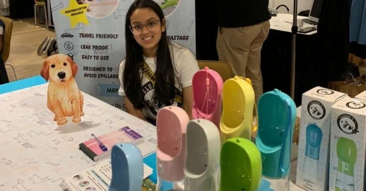 14-YO Builds Travel Bottle For Pets That's Let Them Drink Without Spilling