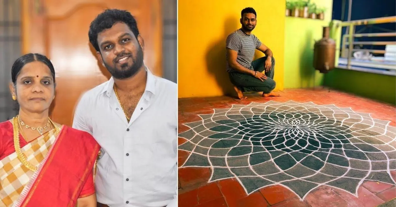 Mom's Legacy Inspires Brothers to Smash Age-Old Stereotypes With Kolam