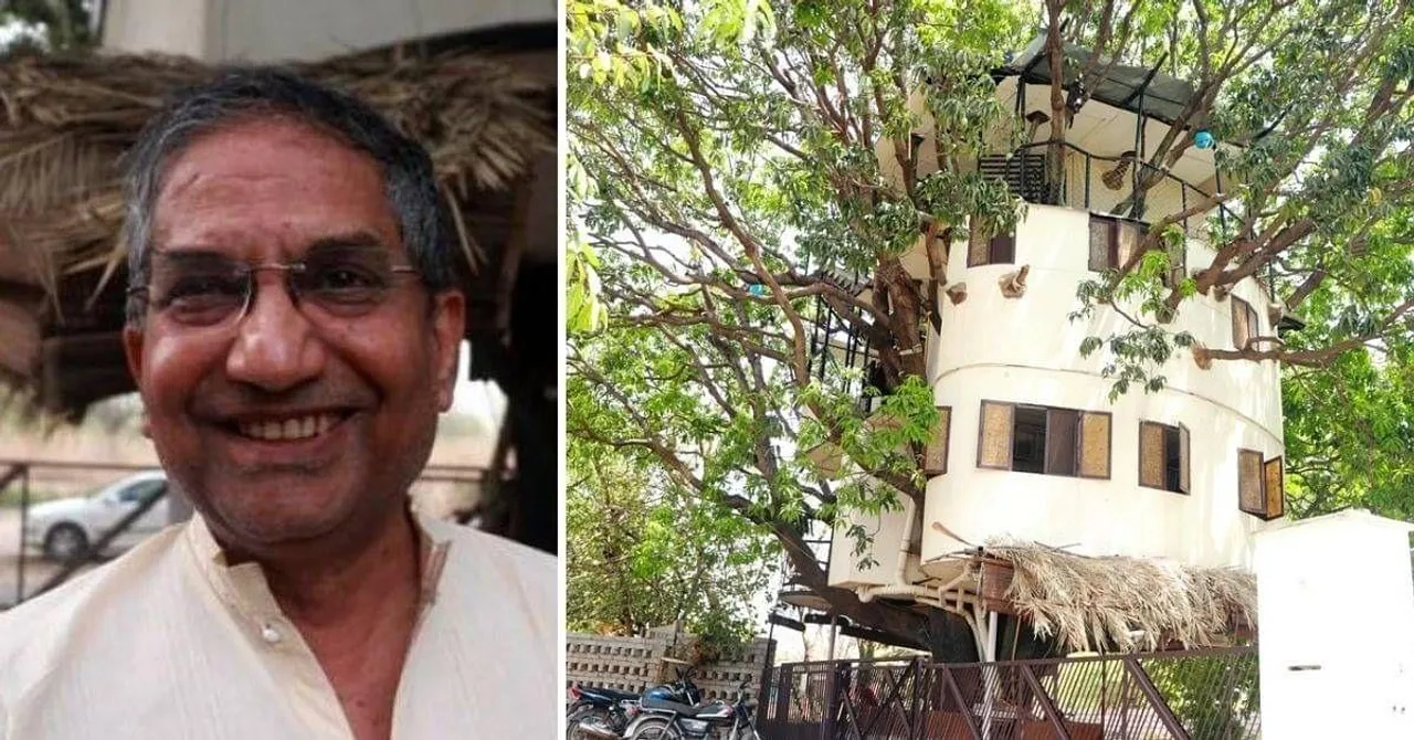 Not A Single Branch Was Cut To Build This Three-Storey House On A 40-Foot Mango Tree