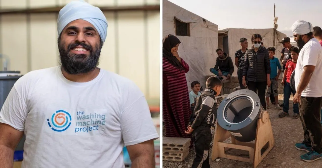 No Electricity & 50% Less Water: NRI’s Low-Cost Washing Machine Helps Women Refugees