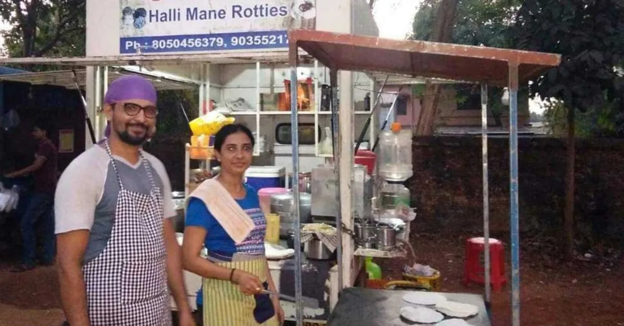 Single Mom Turns Old Truck into Food Corner Serving Karnataka Cuisine; Earns in Lakhs