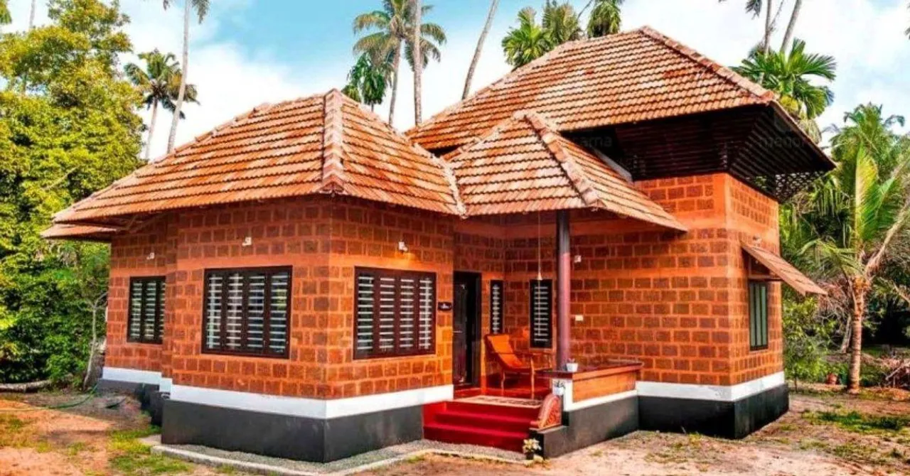 Red Oxide Floor, Reused Roof Tiles: How This Sustainable Kerala Home Saves Electricity