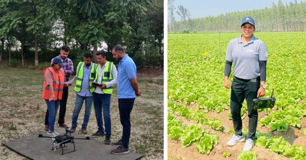 A Safe Way to Spray Crops? Haryana’s 1st Female Agri Drone Pilot Aids Thousands of Farmers
