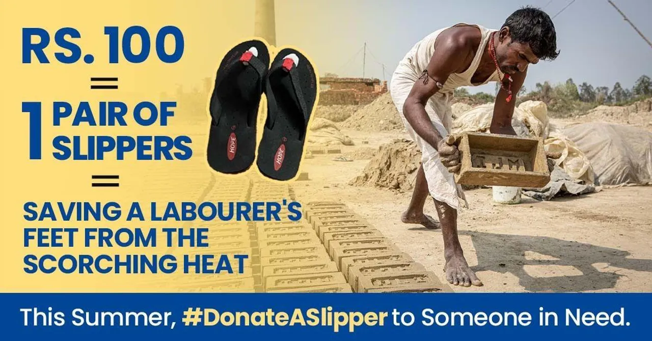 With Just Rs 100, Donate A Pair of Slippers & Help Mirzapur Labourers Survive Scorching Heat