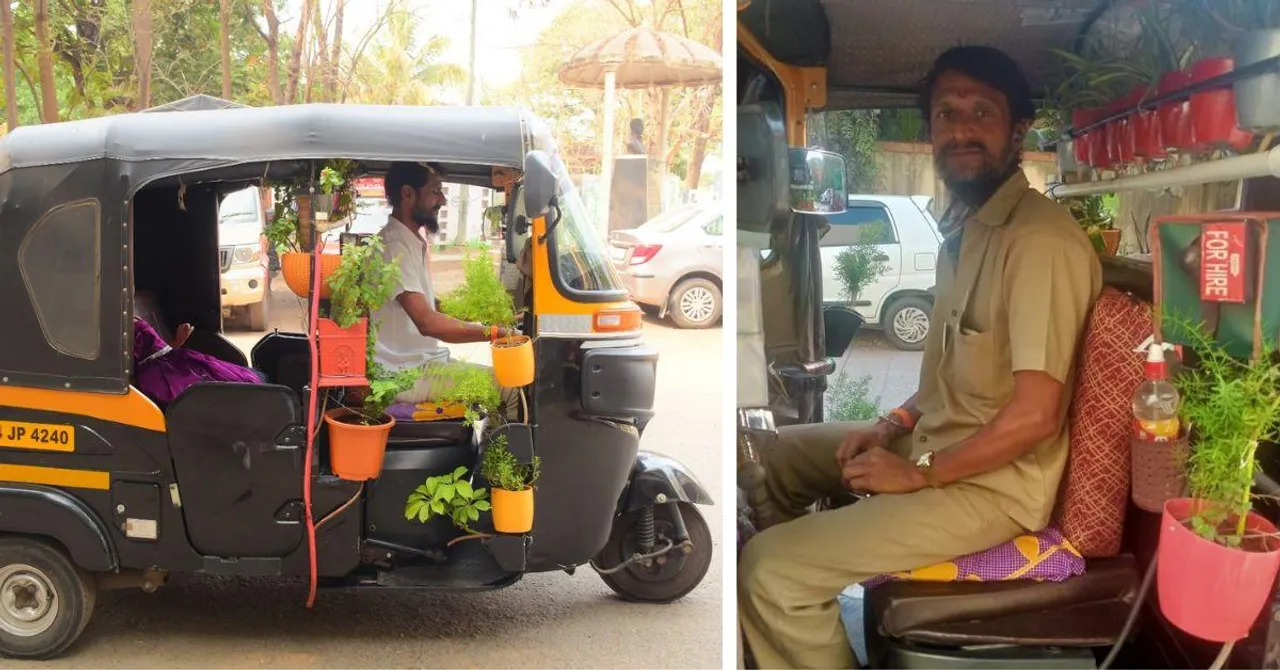 Watch: An Auto Driver & His Wife Turned Their Vehicle into a Thriving Garden on Wheels