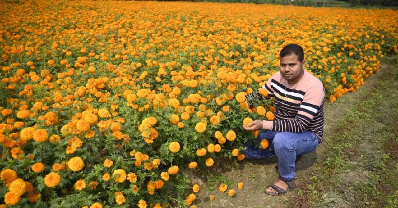 College Dropout-Turned-Flower Vendor Earns Rs 50 Lakh/Month With Marigold Farming