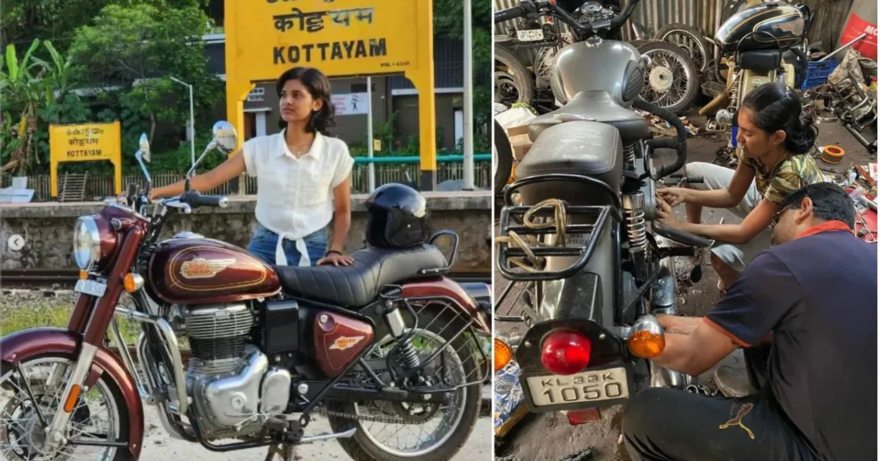 VIDEO: Meet Kerala's 'Bullet Girl': She’s 22, a Mechanic, & Loves Fixing Royal Enfields!