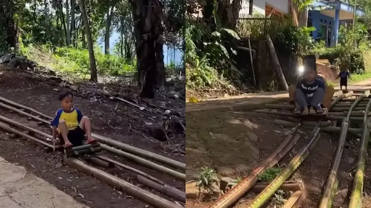 How a Village in Meghalaya Built a Viral Roller Coaster With Just Bamboo