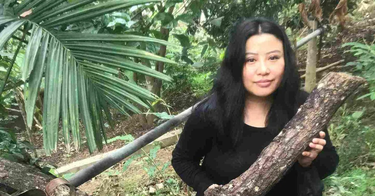 Meet the Naga Woman Growing Organic Shiitake Mushrooms on 4000 Oak Logs