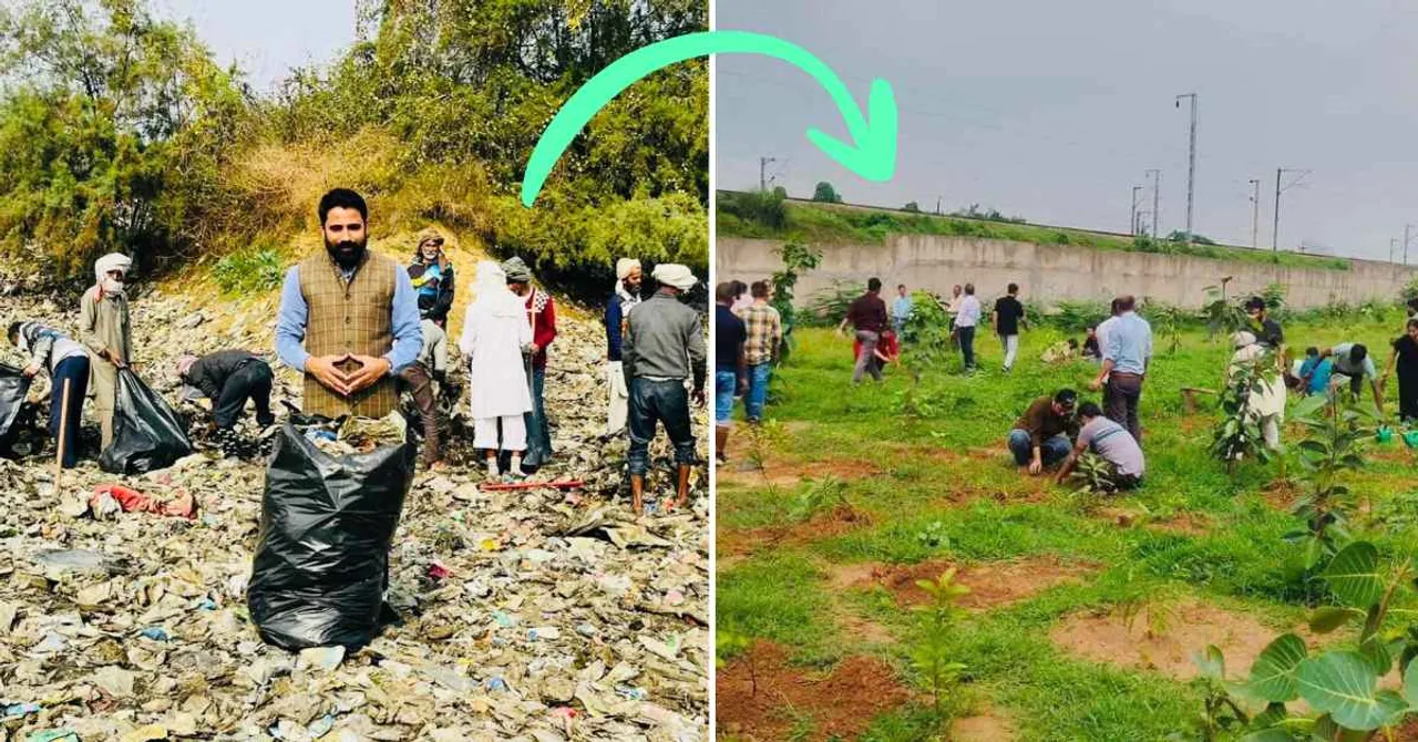 Noida Before & After: This Environmentalist Replaced 4 Acres of Waste with 3000 Trees in 7 Months
