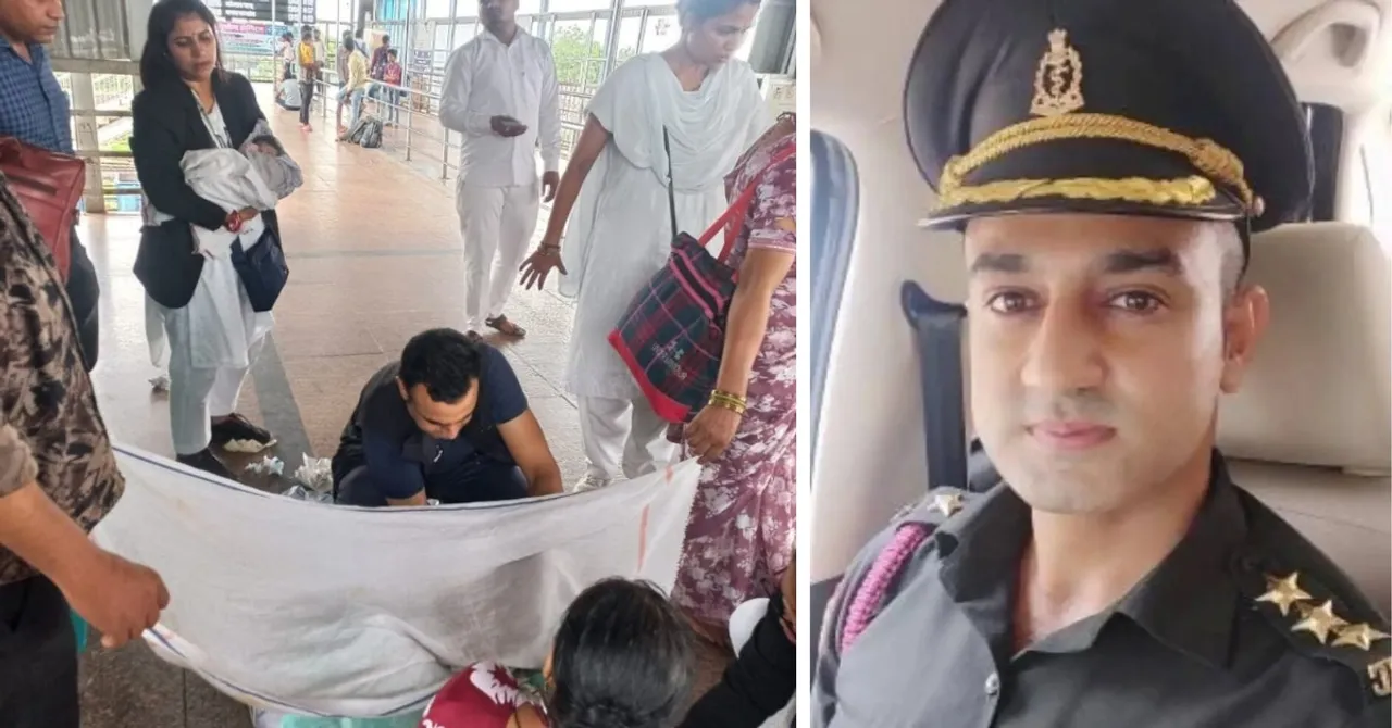 Army Doctor & Railway Staff Safely Deliver Baby On Footover Bridge With Just A Pocket Knife & Hair Pins!