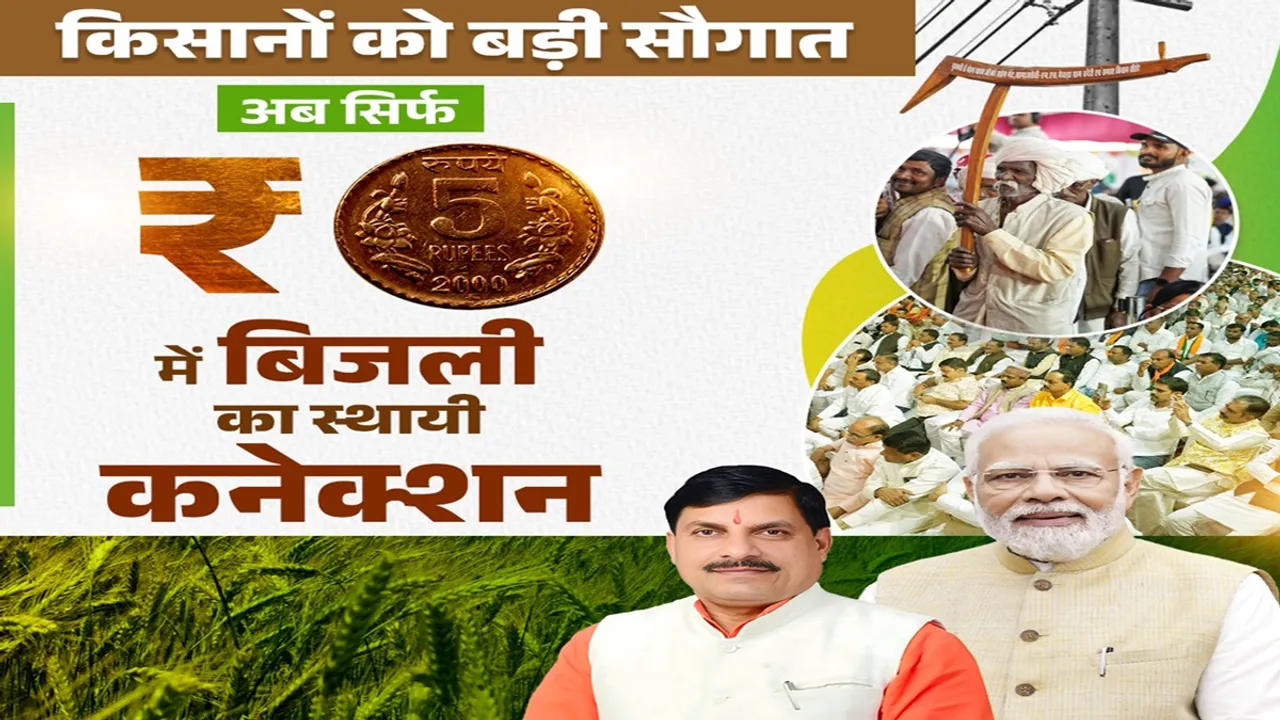 MP Govt, Power connection only 5 ruppee, CM Mohan Yadav, MP CM Mohan CM Mohan Yadav