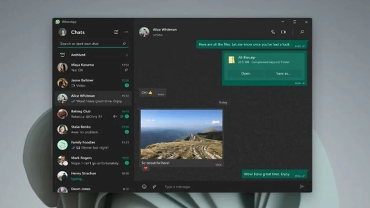 whatsapp desktop IE