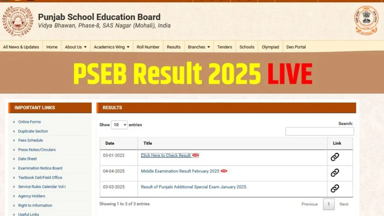 punjab board result, pseb.ac.in, PSEB Result 2025, pseb.ac.in/results, पंजाब बोर्ड रिजल्ट, पंजाब बोर्ड 10वीं का रिजल्ट, पंजाब बोर्ड 12वीं का रिजल्ट