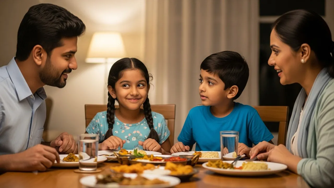 Dinner Table Financial Literacy Class AI Image