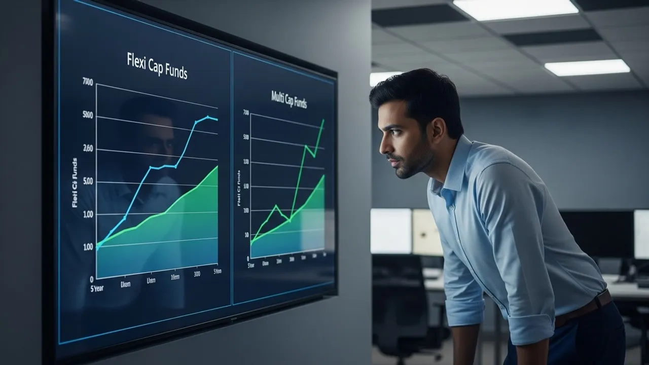 Flexi Cap vs Multi Cap funds, Flexi Cap mutual funds, Multi Cap mutual funds, best Flexi Cap funds 2025, best Multi Cap funds 2025, top performing mutual funds, equity mutual fund comparison, Flexi Cap vs Multi Cap returns,