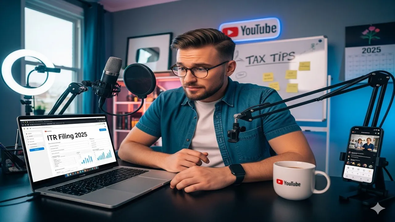 ITR 2025, ITR Filing 2025, ITR Form for you tube creators, ITR Filing Process for You Tube Creators
