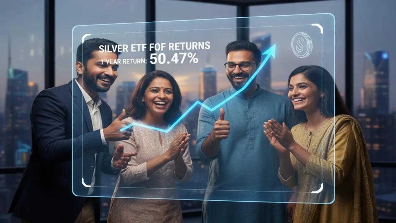 silver etf fof past 1 and 3 year returns HDFC SBI UTI Axis ABSL schemes