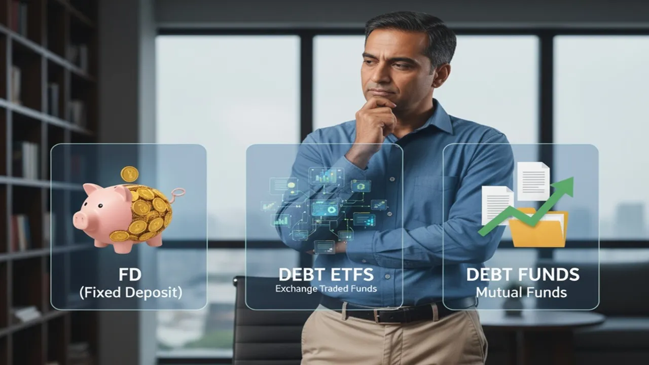 FD vs Debt ETF vs Debt Funds, Fixed Deposit vs Debt Fund, Best Investment Option FD or Debt Fund, Debt ETF India, Safe Investment Options in India, एफडी बनाम डेट फंड, एफडी बनाम डेट ETF
