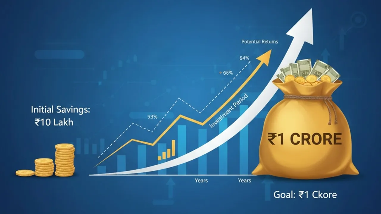 SIP calculator, SIP for 1 crore, SIP with 10 lakh investment, how to make 1 crore with SIP, mutual fund SIP returns, SIP vs lump sum investment, SIP 10 lakh to 1 crore