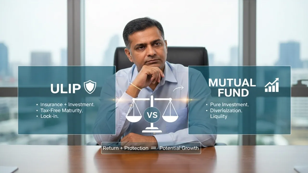 ULIP vs Mutual Fund, difference between ULIP and mutual fund, best investment option, ULIP charges, mutual fund returns, ULIP vs mutual fund in Hindi, यूलिप बनाम म्यूचुअल फंड, यूलिप और म्यूचुअल फंड में अंतर