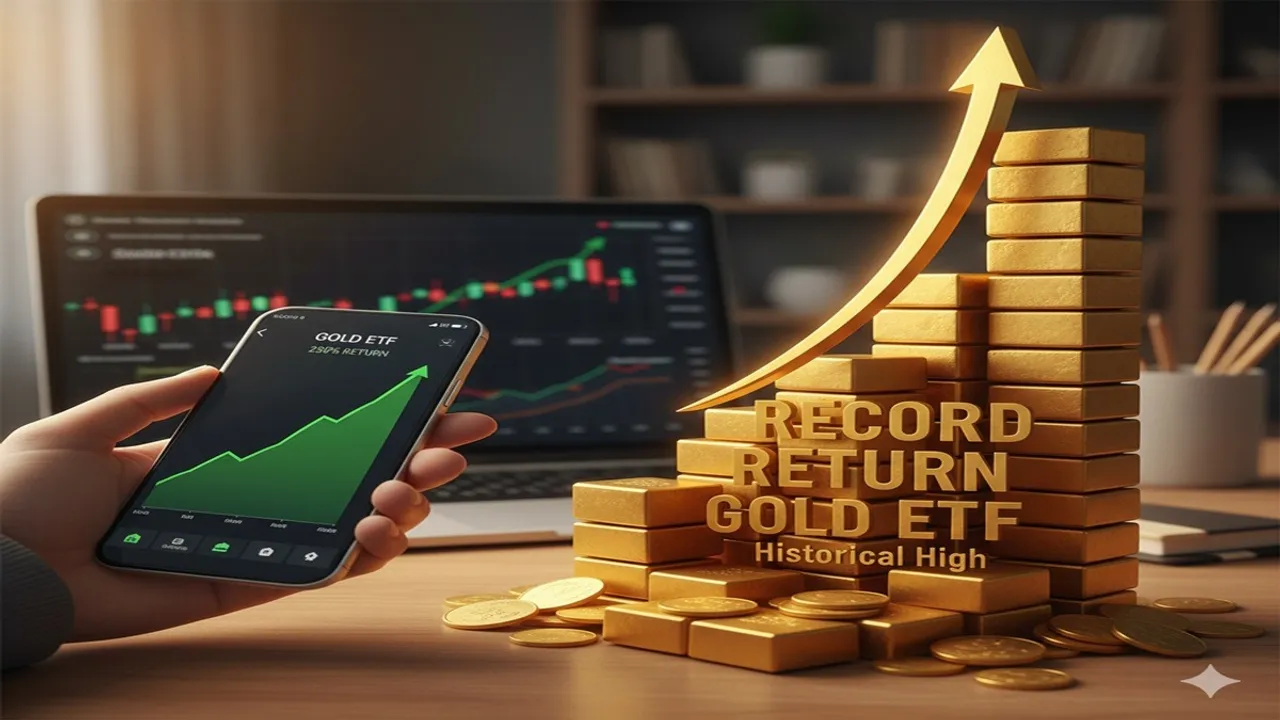 Gold ETFs, Gold ETF returns, Best gold ETFs, Gold ETF performance, Gold ETF 1 year return, Gold investment India, Gold ETF schemes, Top performing gold ETFs