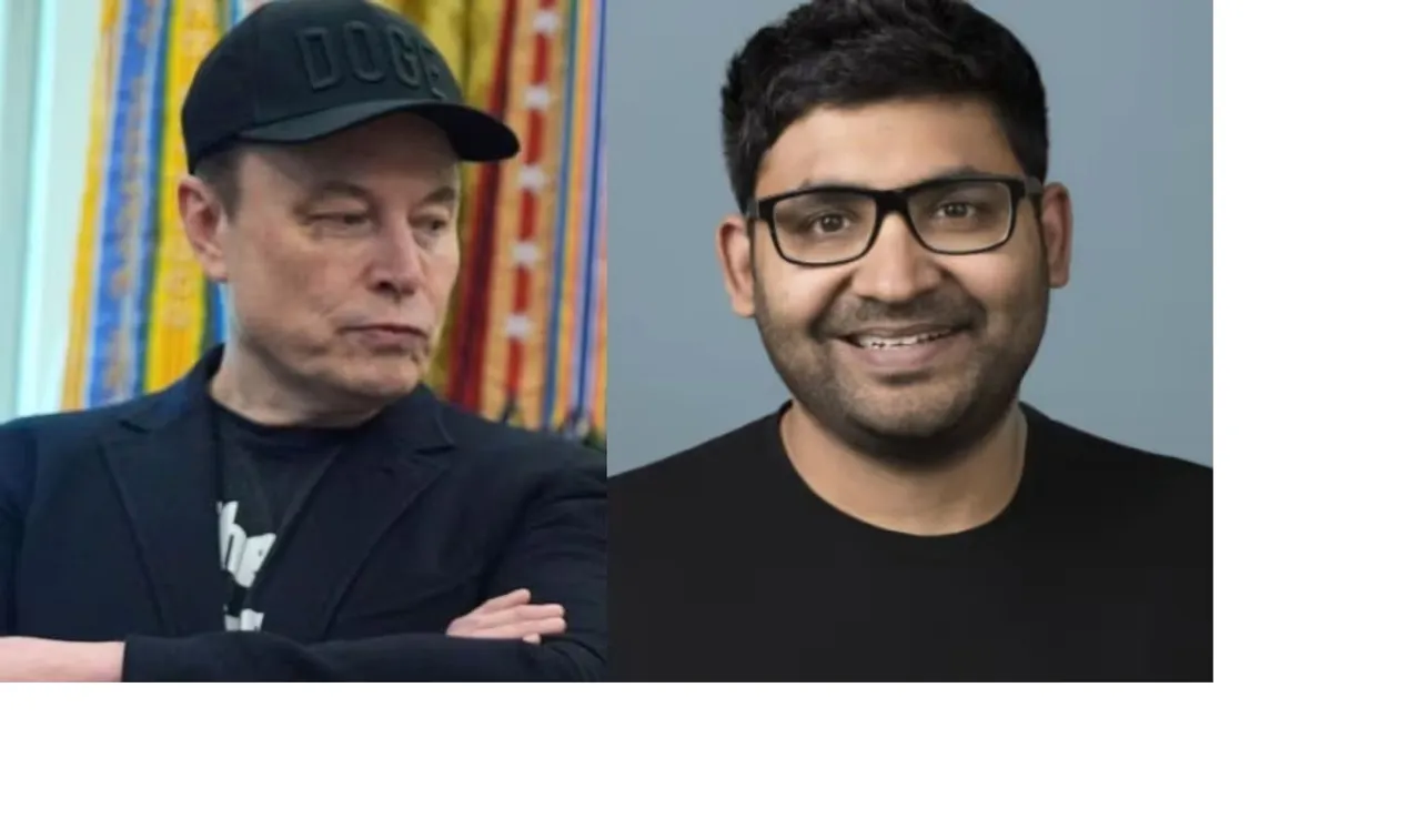 Elon Musk and ex-Twitter CEO Parag Agrawal