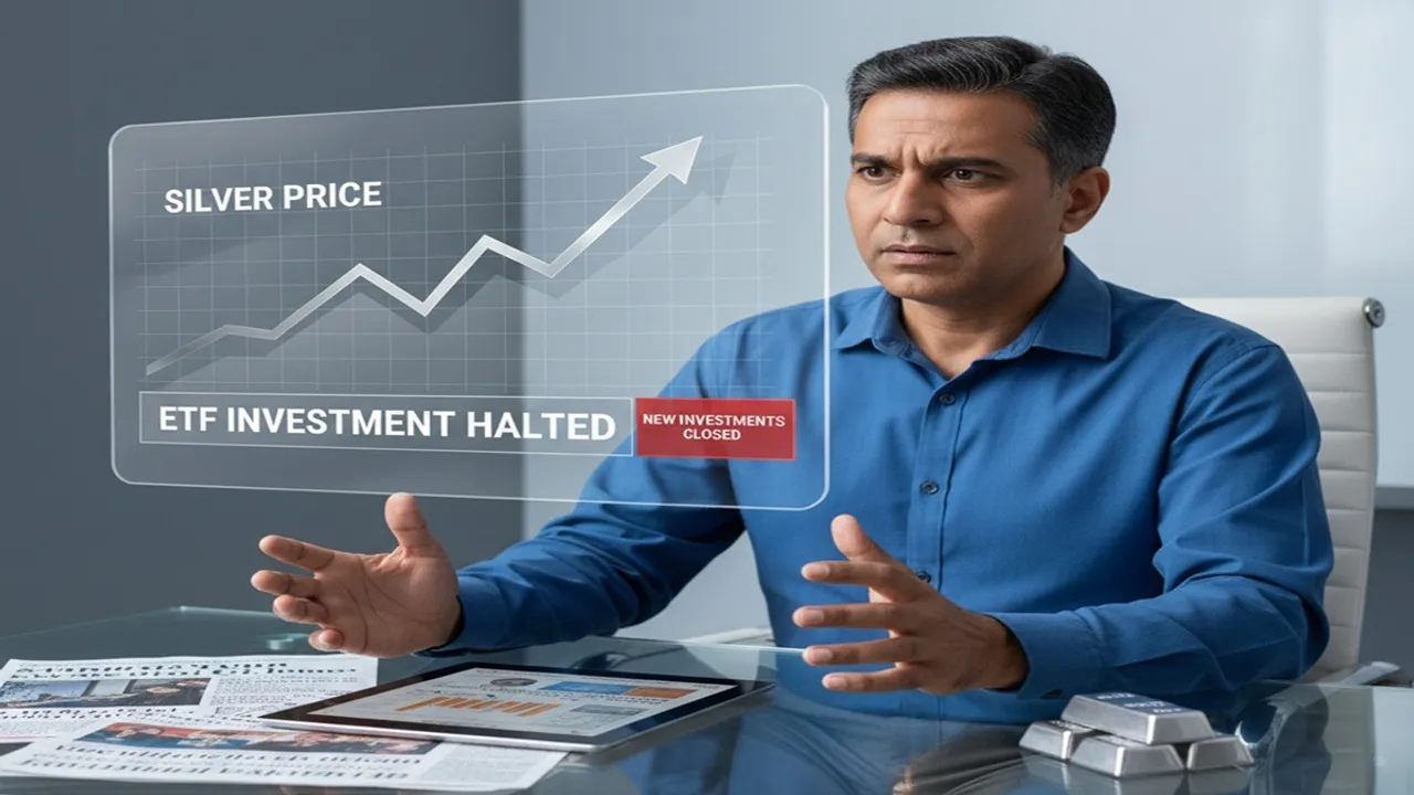 Silver ETF FoF suspension, SBI Silver ETF Fund of Fund, Tata Mutual Fund silver investment, UTI Mutual Fund silver ETF, silver shortage India, silver premium vs global price, why silver ETF investment stopped, म्यूचुअल फंड सिल्वर निवेश रोक, सिल्वर ETF FoF सस्पेंशन