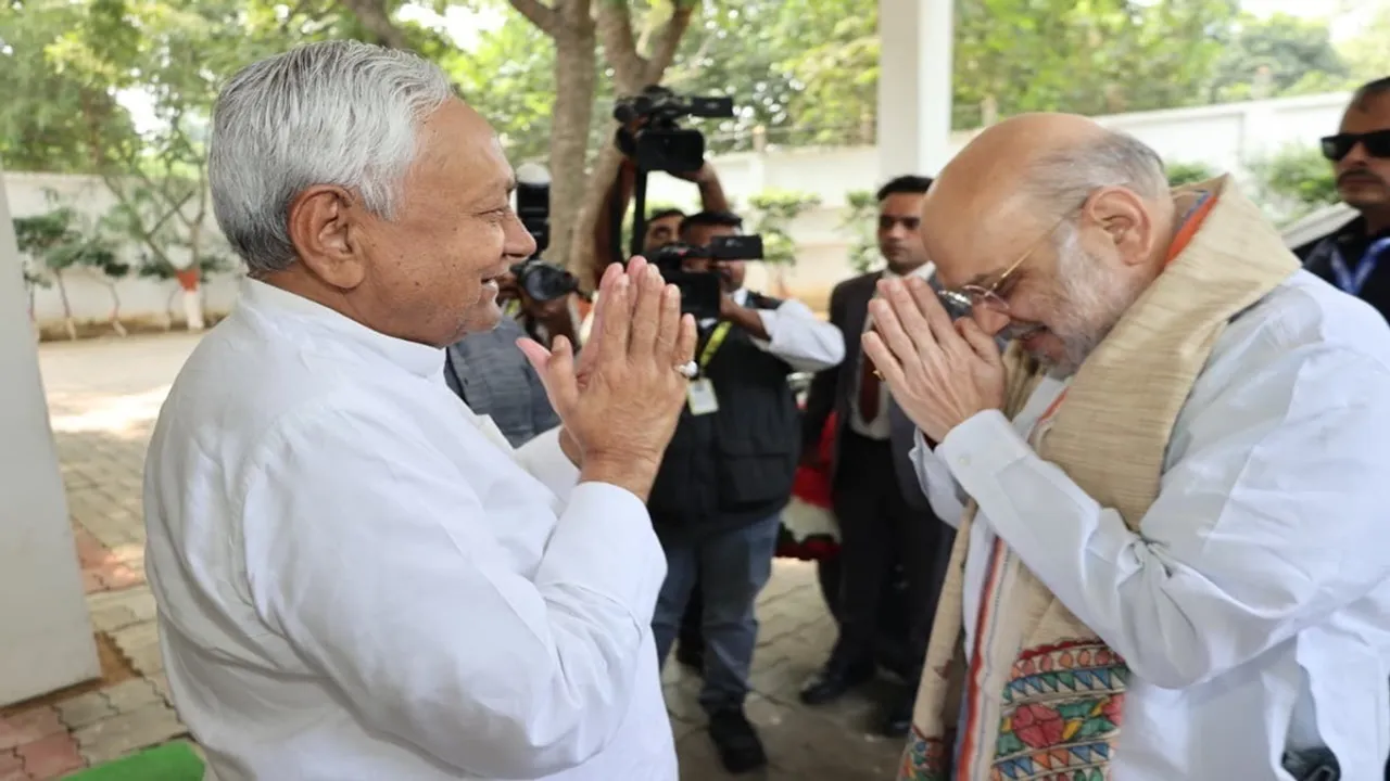 Nitish Kumar Amit Shah Bihar Election 2025 Live