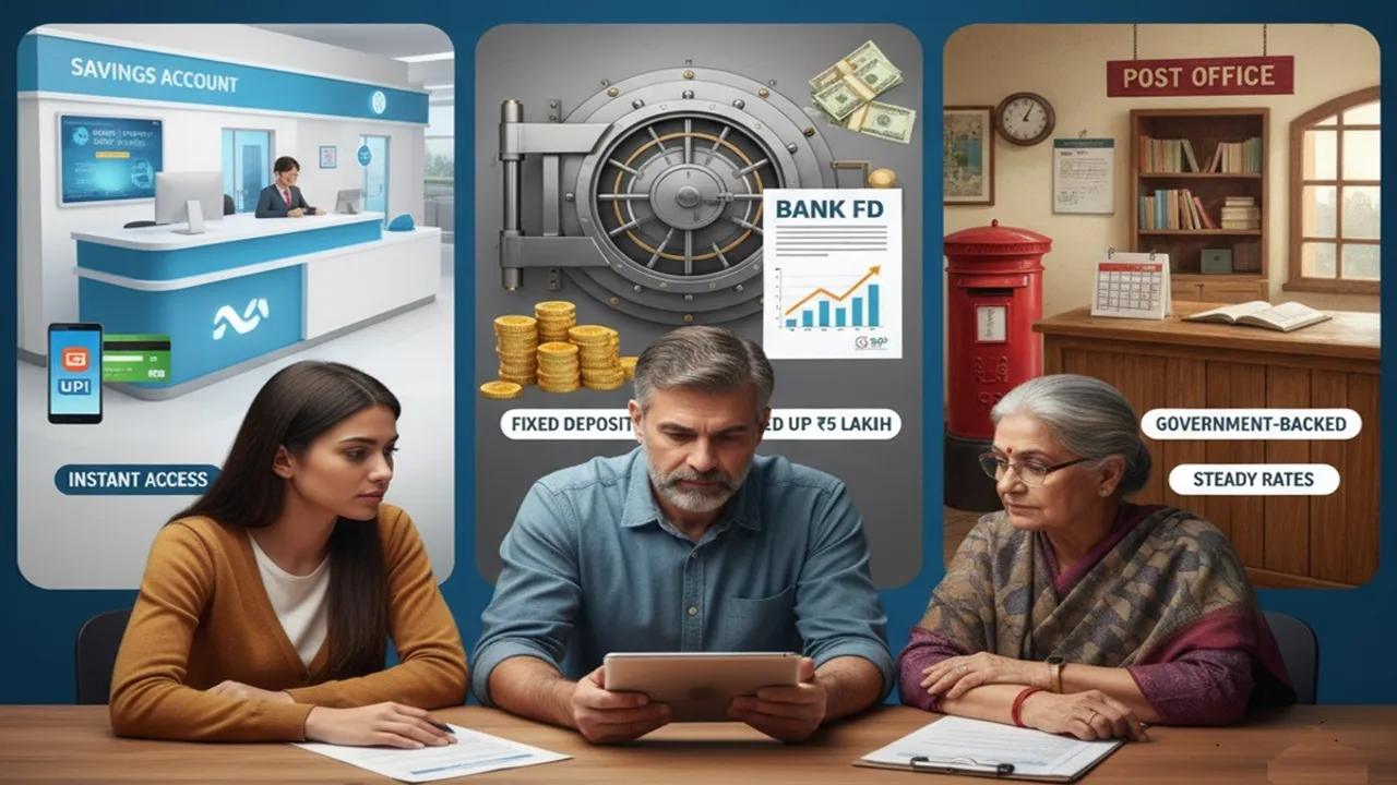 Bank FD Post Office Saving Account