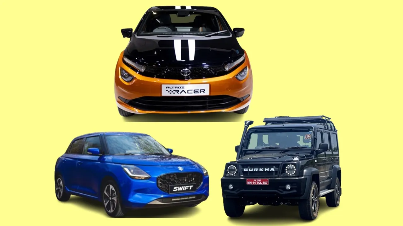 Upcoming Swift Tata Altroz racer Force Gurkha 5 Door