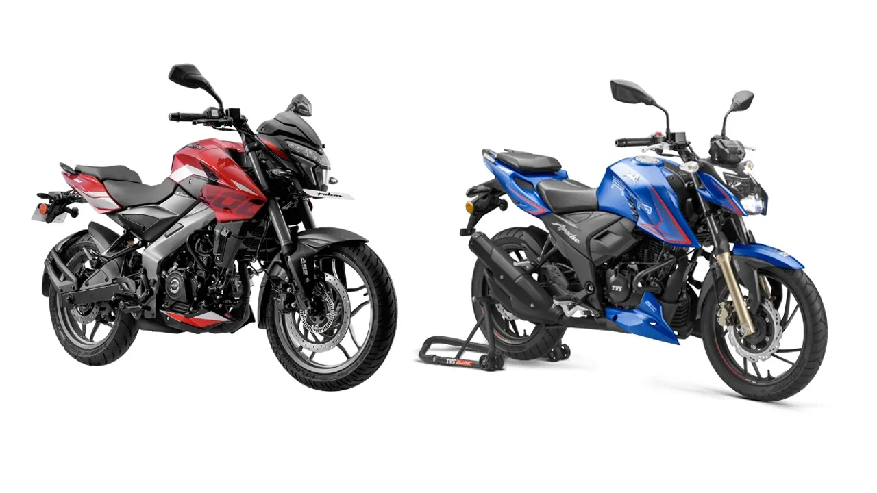 new Bajaj Pulsar ns200-vs-TVS Apache RTR 200 4V