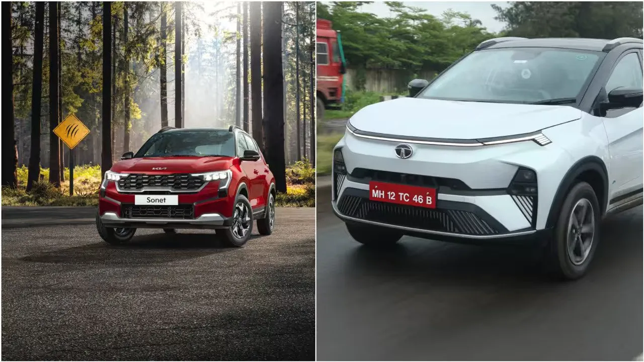 Kia Sonet facelift vs Tata Nexon