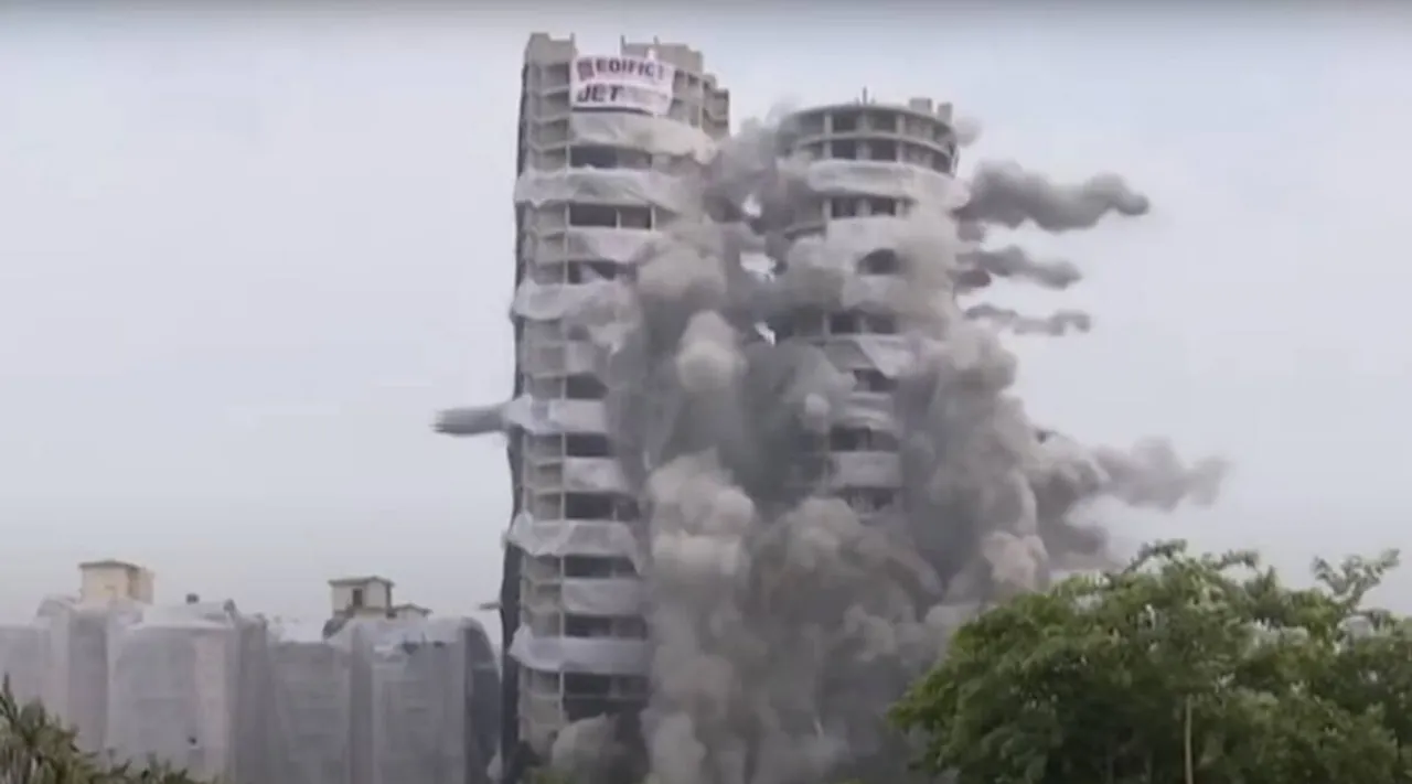 Noida Supertech Twin Towers Demolition