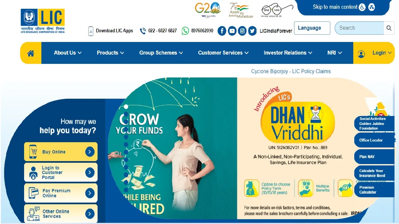 LIC's Dhan Vriddhi Plan