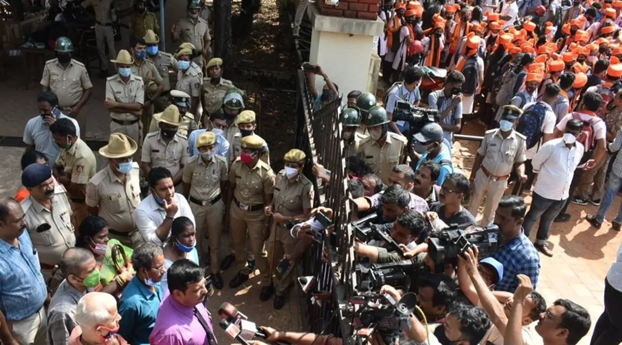 Karnataka hijab controversy Updates HC hears petitions protests erupt in Udupi college madhya pradesh new dress code DK Shivakumar Siddaramaiah Basavaraj Bommai
