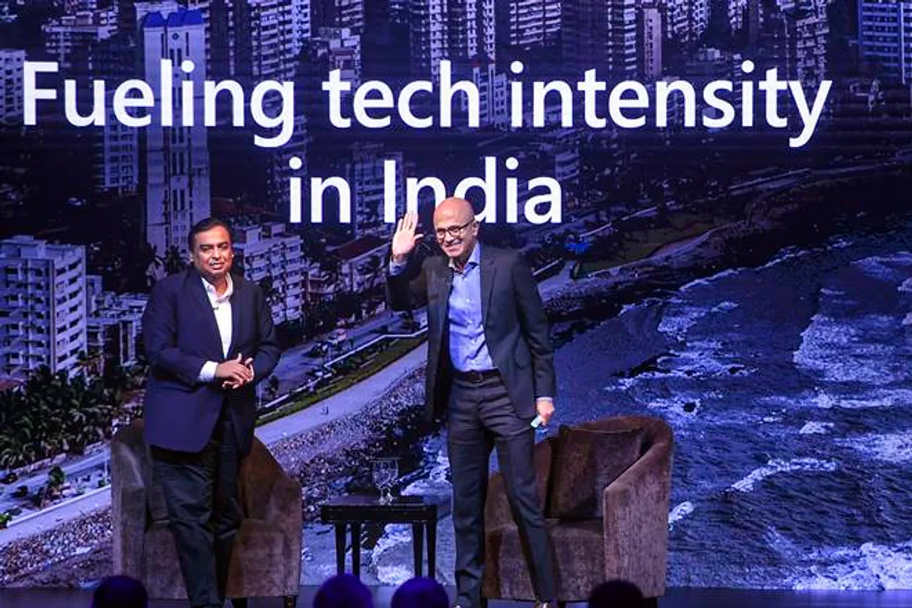RIL chairman next big business plan mukesh ambani hints during fireside chat with microsoft ceo satya nadella