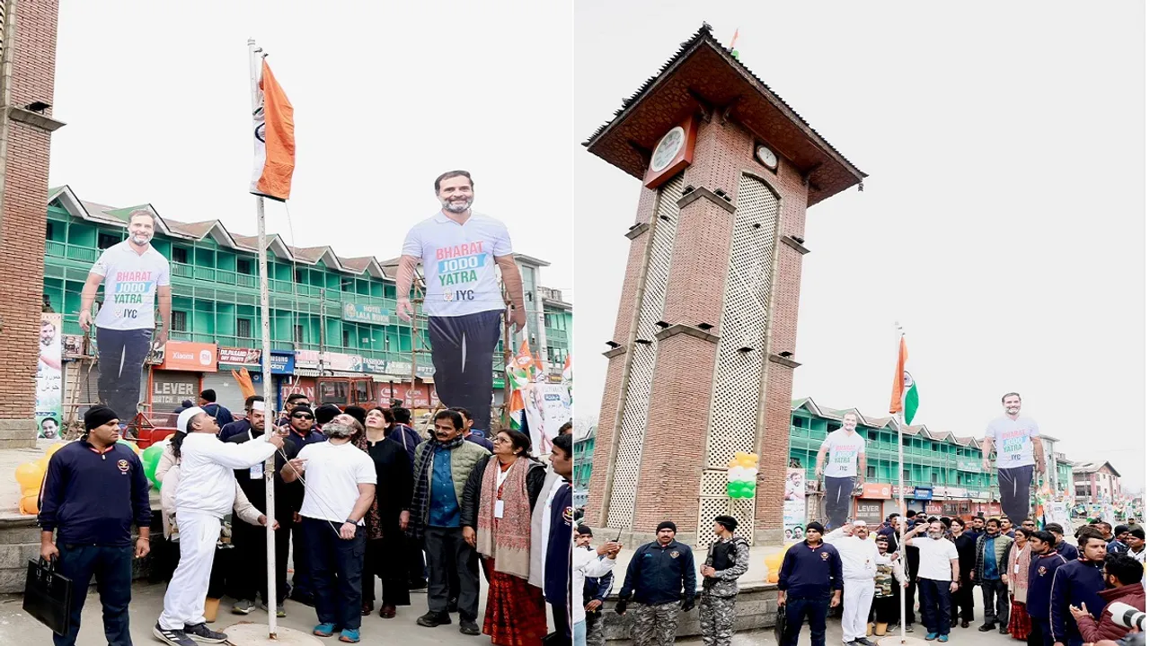 Rahul Gandhi at Lal Chowk