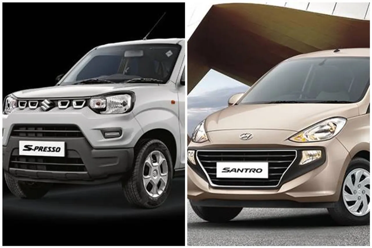 Maruti Suzuki S-Presso CNG Vs hyundai santro CNG, power, price, fuel efficiency, features full comparison