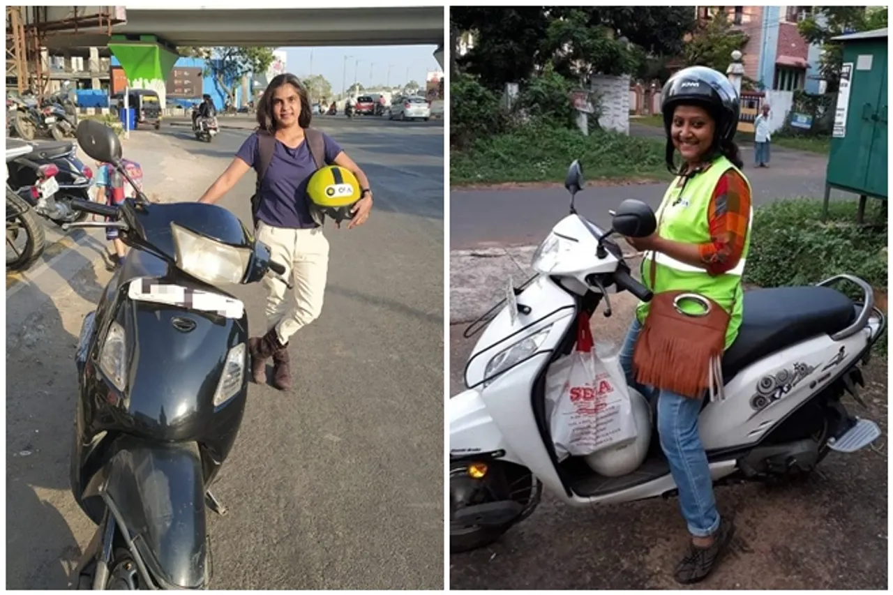 International Women's Day: story of two ola bike driver partners who convert their hobby into profession, sushmita dutta and harshika pandya