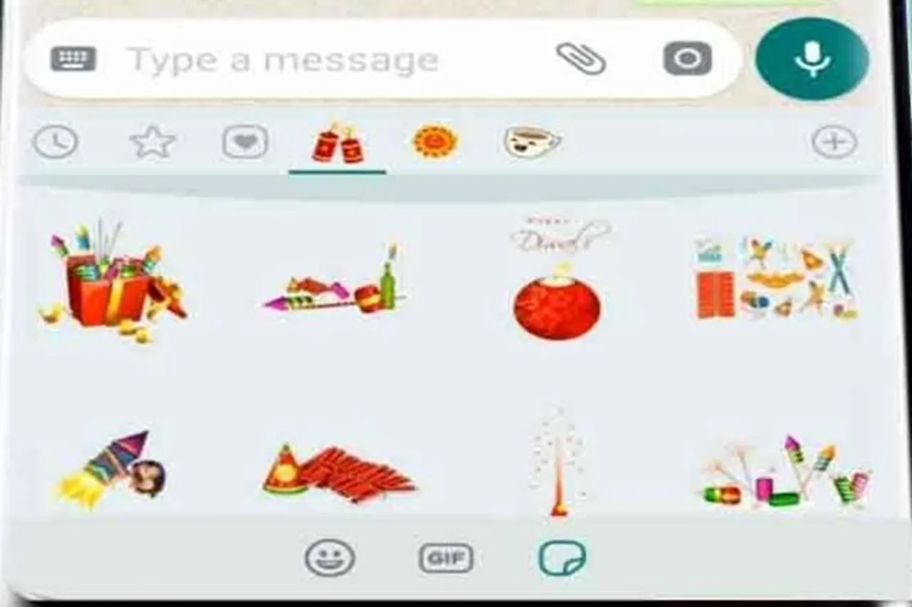diwali 2020 you can send whatsapp stickers to your dear ones and make your own packs also