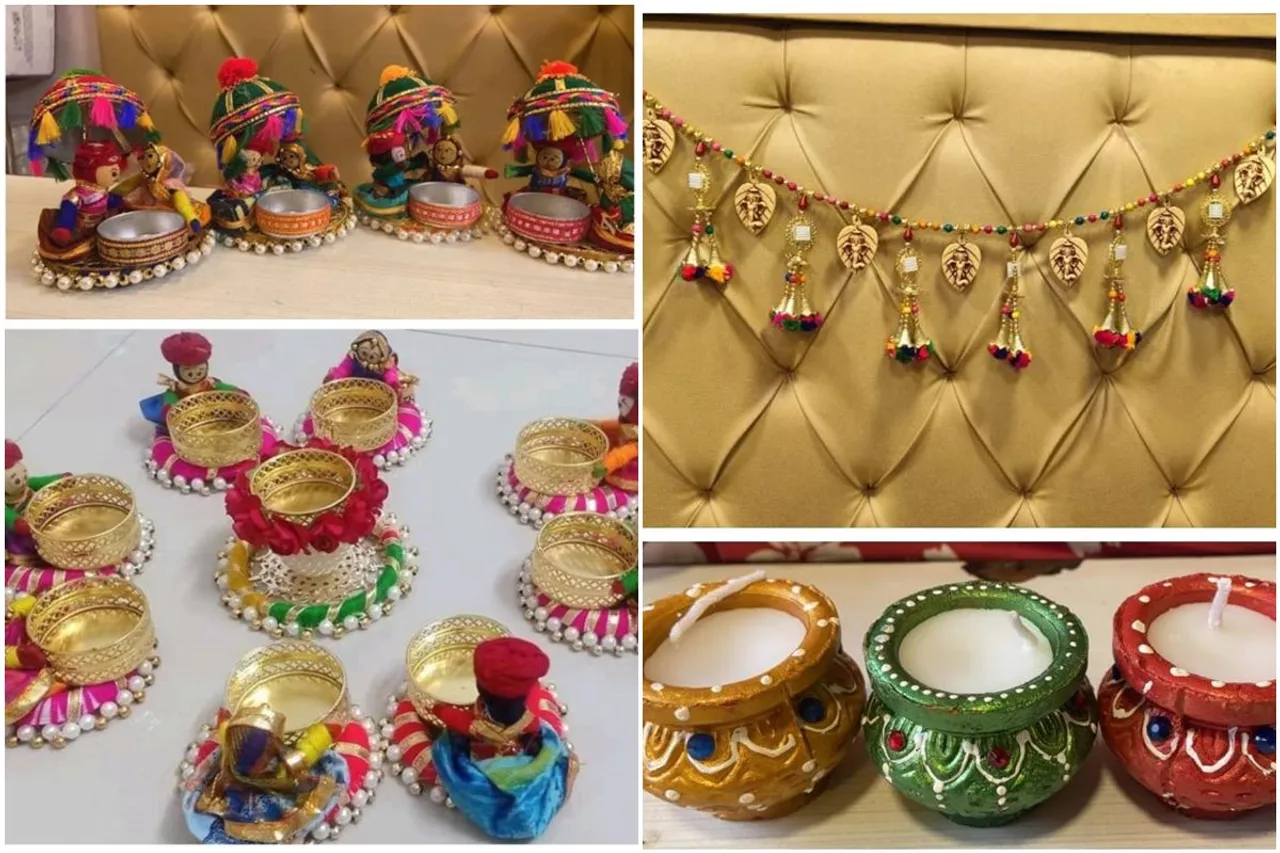 Indian craftsman ready to defeat china with their beautiful hand made vandanvar and designer diyas, CAIT, confederation of all india traders