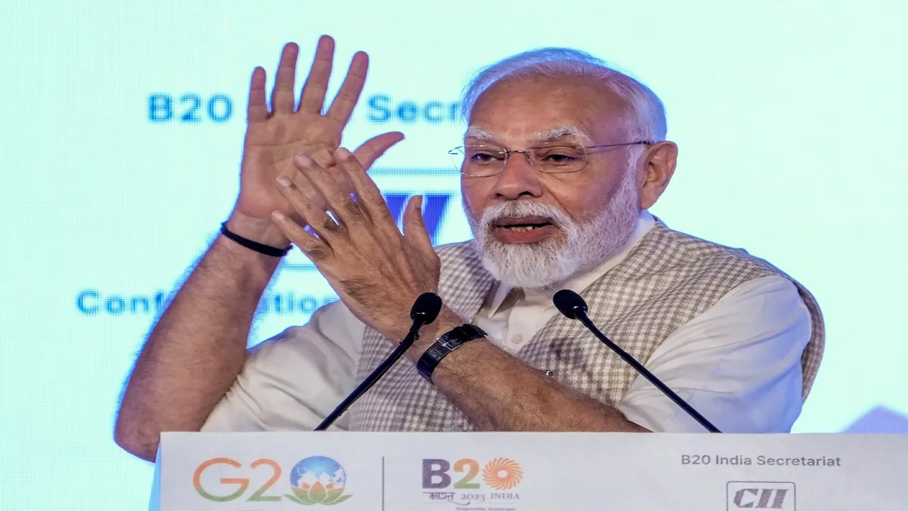 PM addresses B20 Summit India 2023