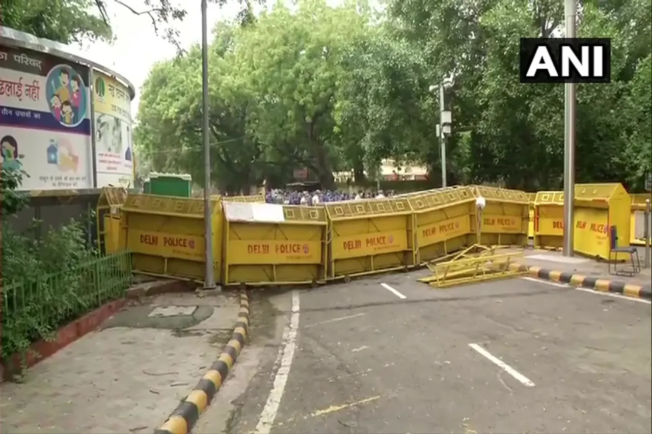 Security beefed up at Jantar Mantar in view of farmer protest kisan sansad protest ahead monsoon session