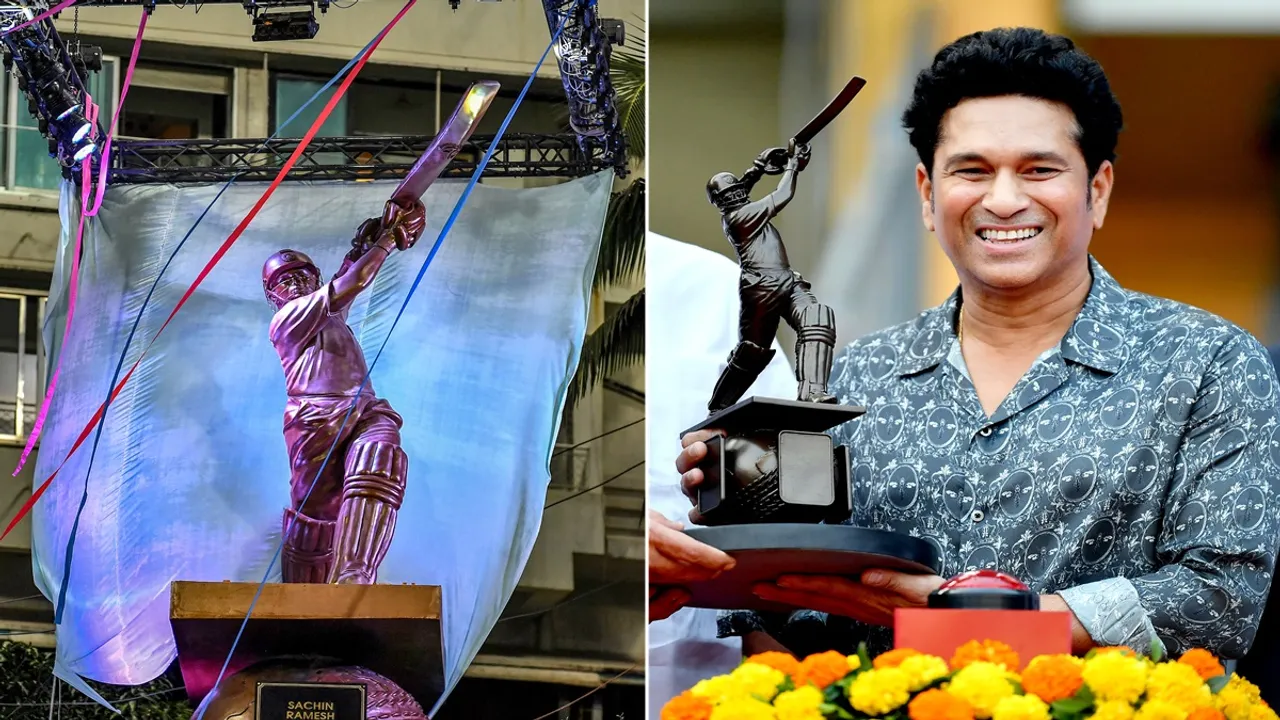 Sachin Tendulkar's statue unveiled at Wankhede Stadium