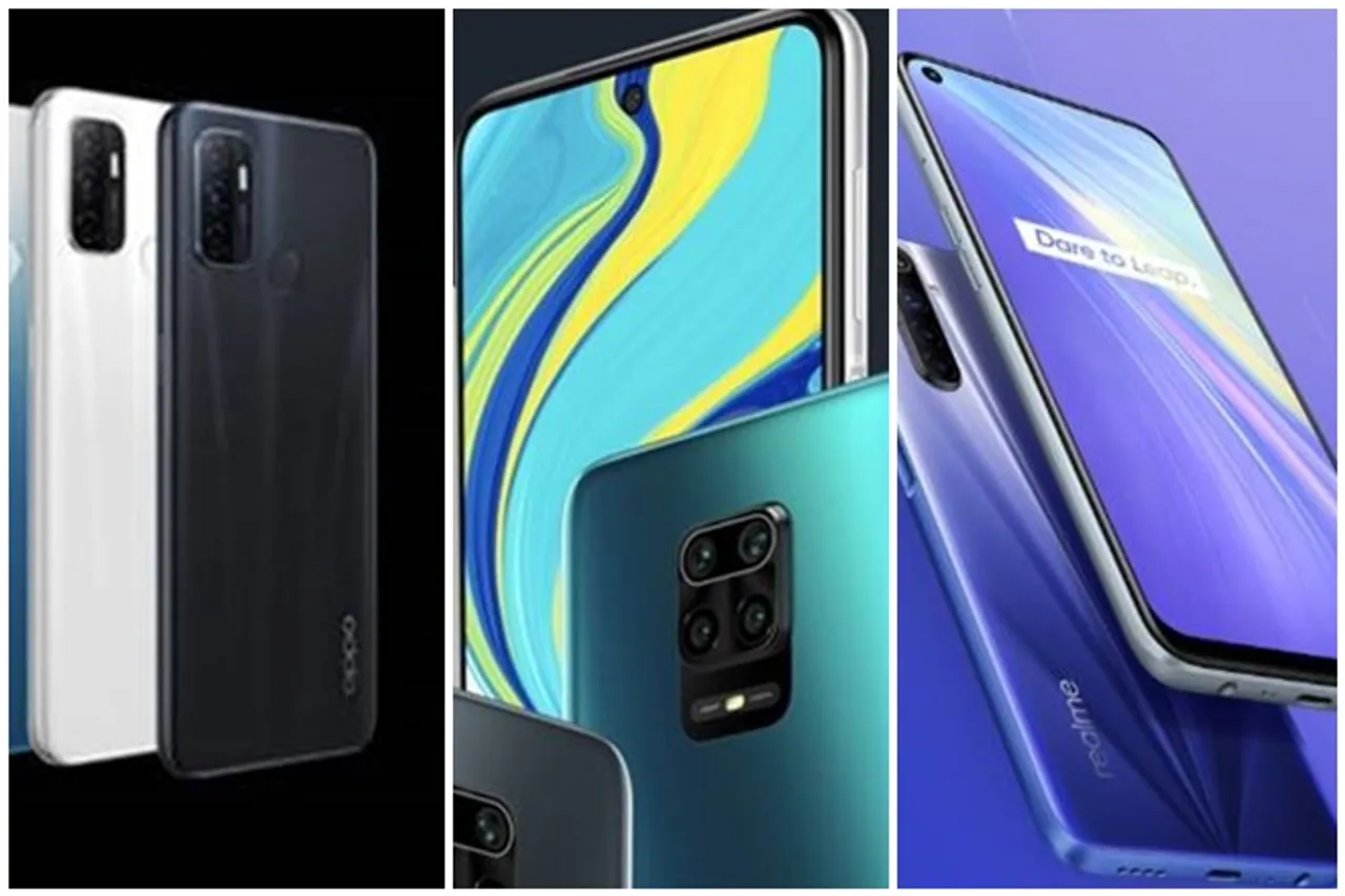 Oppo A53 Vs Redmi Note 9 Pro Vs Realme 6 comparison on basis of price specifications and camera features