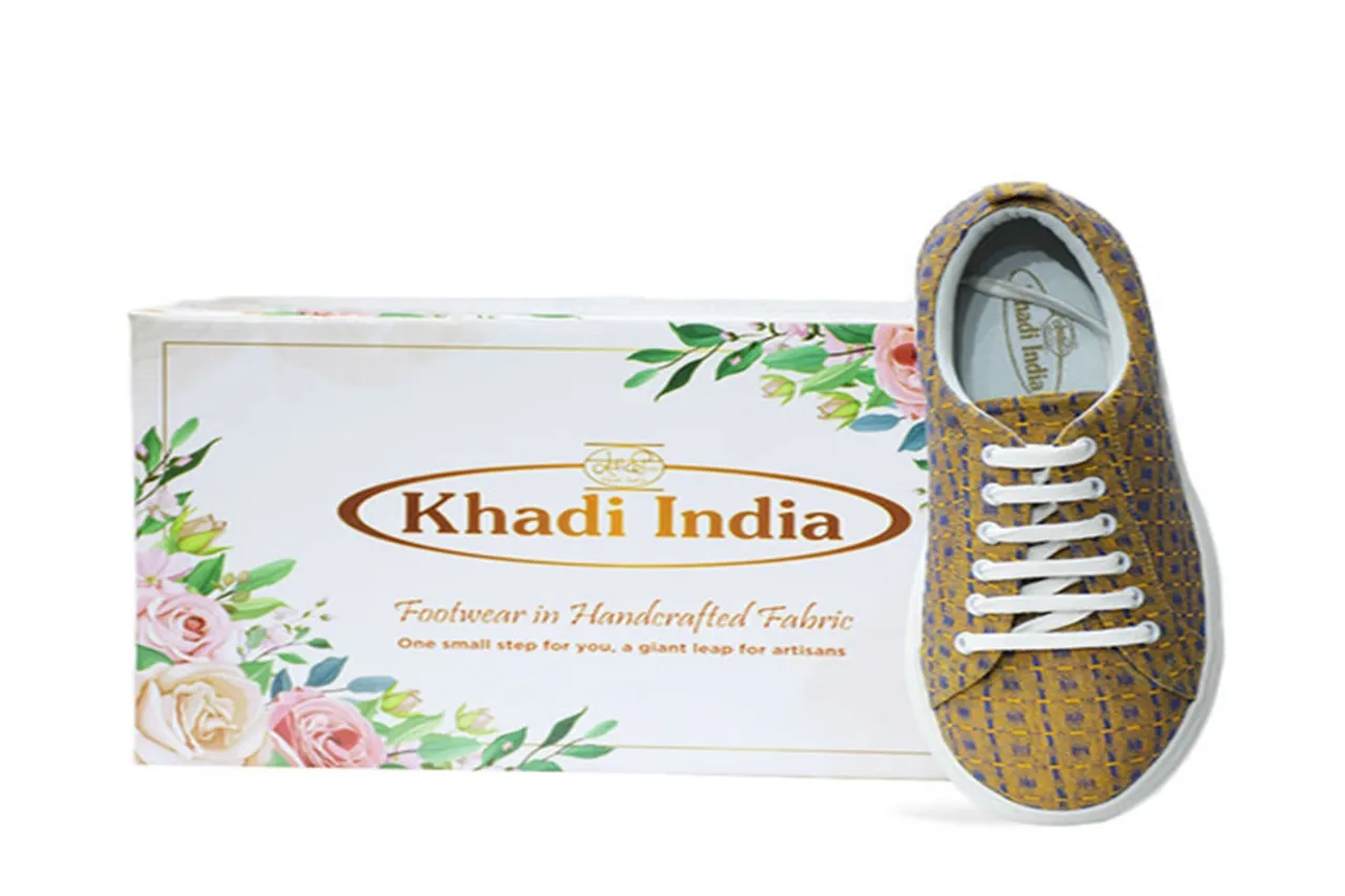 khadi and village industries commission launches khadi fabric footwear in india